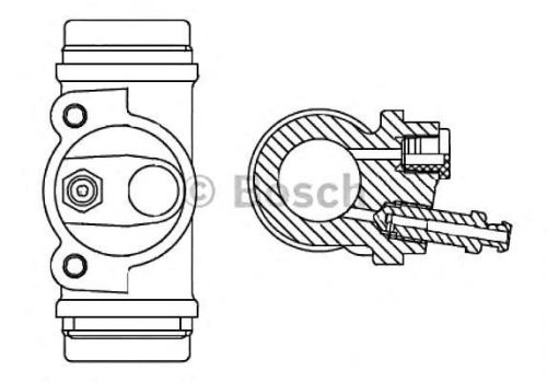 Bosch wheel brake cylinder master 22,2mm f026002367