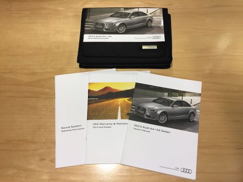 2013 audi a4/ s4 owners manuals