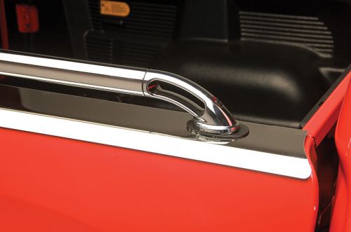 Stainless steel boss locker side rails fits 15 sierra 8&#039; bed dually - puts0766