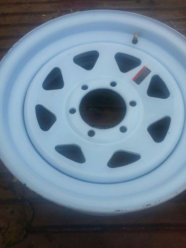 Two new changeover 16 inch 6 hole trailer wheels for 235/80r16,750x16, 235/85r16