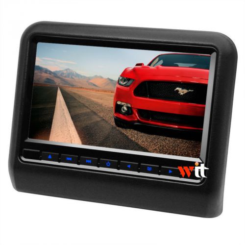 9&#034;hd headrest lcd car monitor dvd player built-in speaker support usb sd games