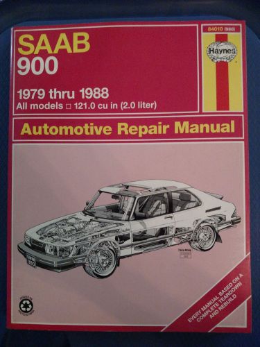 Haynes repair manual 84010 (980) - saab 900  1979-1988