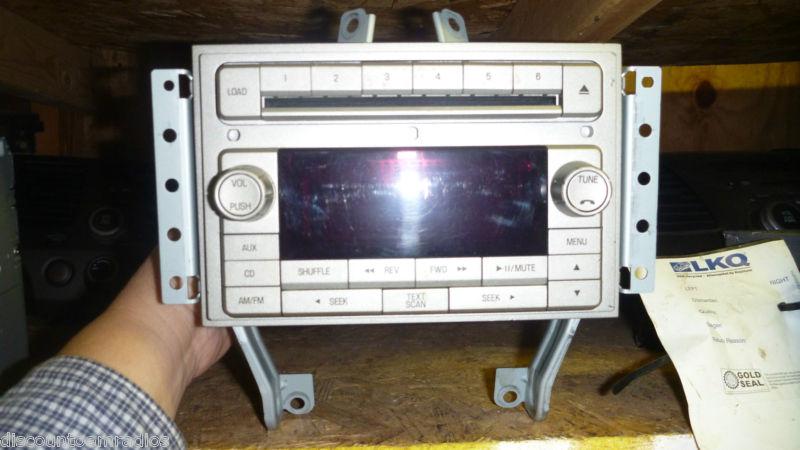 06-08 lincoln mkz zephyr radio 6 disc cd mp3 player 7h6t-18c815-ag *