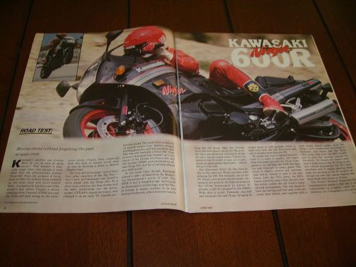 1987 kawasaki ninja 600r  ***original article / road test***