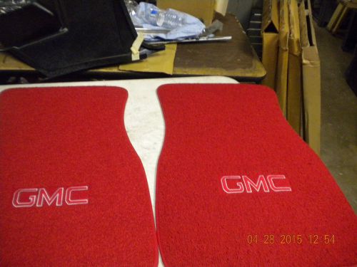 New reproduction gmc red floor mats gmc truck denali jimmy conquista sprint