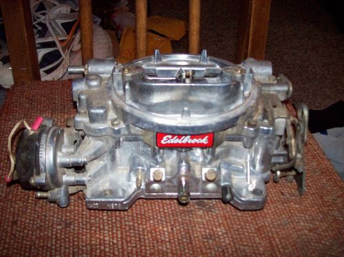 Edelbrock 1407   1979 750 cfm engine fuel intake carburetor used needs rebuilt