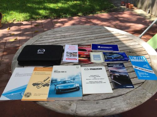 2007 mazda mx-5 miata owners manual and supplementary paperwork