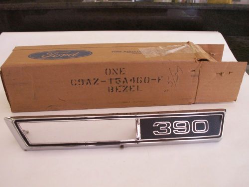 Ford 1969 front fender side lamp bezel lh c9az15a460f