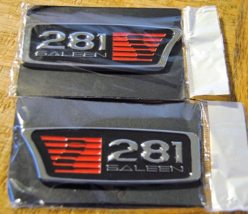 Pair==1999-2004 ford mustang saleen s281== s-281  emblems ==new