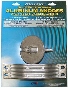 Anode kit aluminum yamaha 150hp counter rotation martyr cmy150crkita