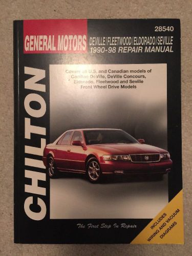 General motors deville, fleetwood, eldorado, seville 1990-98 repair manual