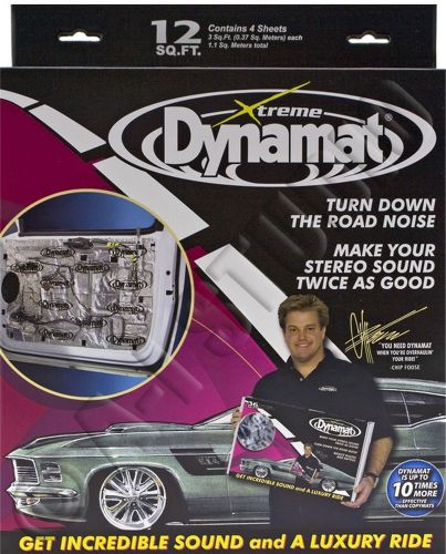 Dynamat 10435 xtreme/extreme car door kit sound damping deadening 4 sheet 12 ft²