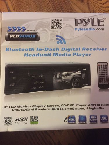 New pyle car in-dash 3&#034; tft/lcd monitor usb/sd am/fm aux-in stereo receiver 240w