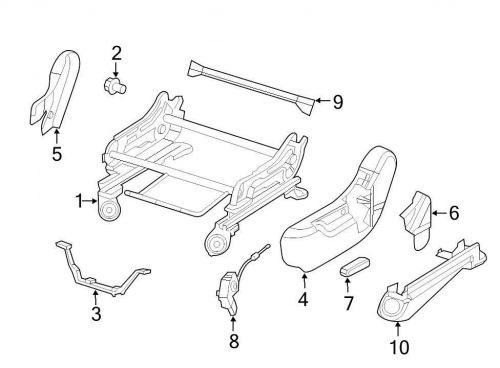 Chrysler oem dodge seat track cover 1gr45dx9ad image 6