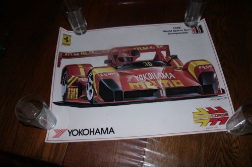 Ferrari 333 sp,momo, imsa 1996,awesome older item,in used condition 19.5 x 26.5