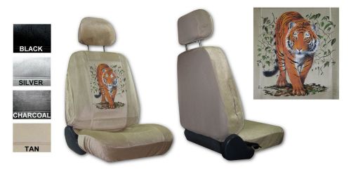 Bengal tiger kitty jungle 2 low back bucket new car truck suv seat covers pp 2a