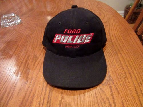 Ford police vehicles cop cap hat - black
