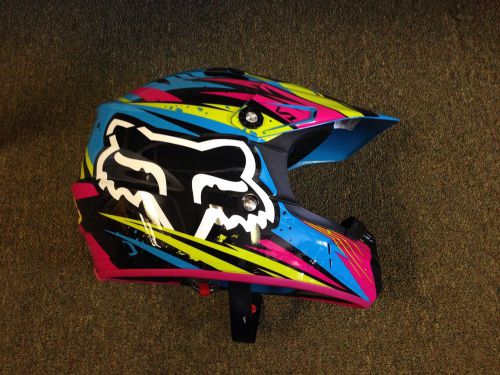 Fox v1 youth undertow motocross helmet