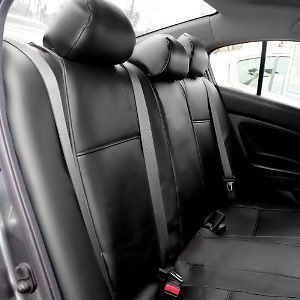 2015 honda accord sedan (no hybrid) leatherette rear seat cover black