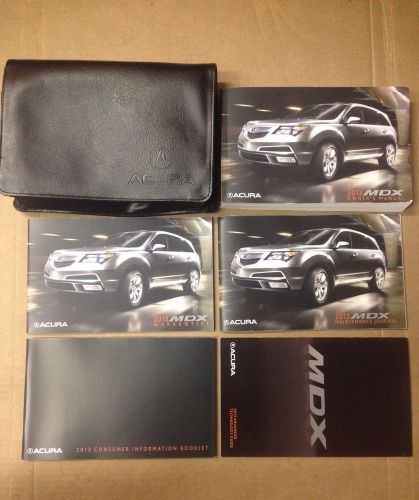 2013 acura mdx owner&#039;s manual with case