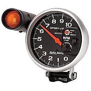 Autometer 3904 tachometer shift-lite 10,000 rpm 5&#034;