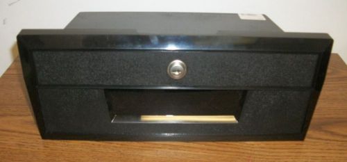 Attwood glove box for boats  includes key standard black  12&#034;l x 4-1/4&#034;h  2638-1