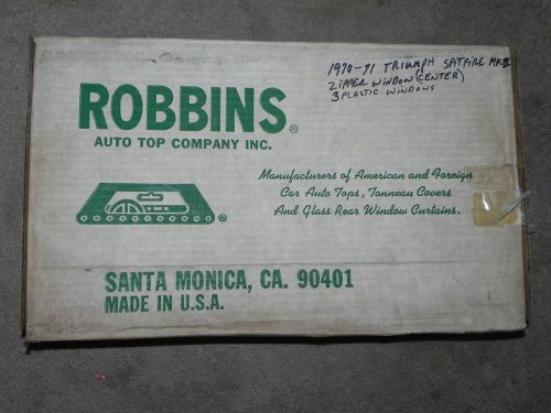 Robbins convertible top #2211 for 1970-71 triumph spitfire mkiii -nos-new