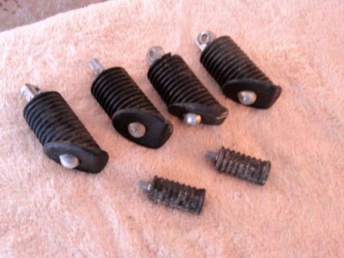 Harley davidson assorted black rubber foot pegs and clamps