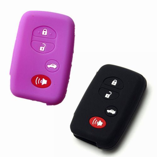2pcs new keyless fob remote smart key car fob case skin jacket cover protector