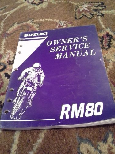 Original 1996 suzuki rm80 dirt bike owner&#039;s service manual part: 99011-02b71-03a