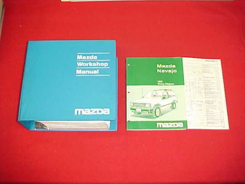 1993 original mazda navajo shop service repair manual w/ wiring diagrams 93