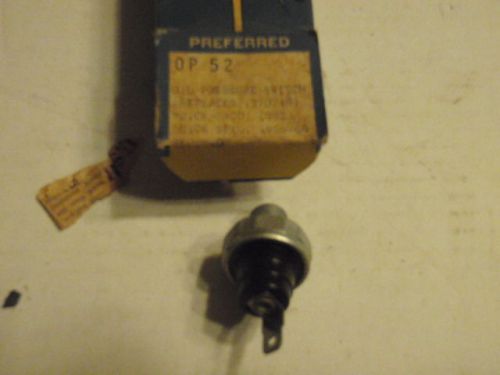 Oil pressure switch pn op-52 65-66 buick
