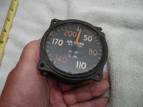Vintage aircraft 200 mph  air speed indicator