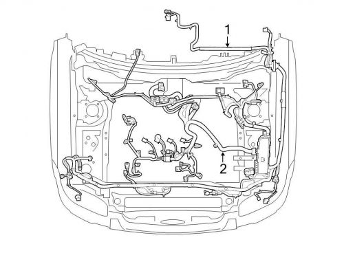 Ford oem engine wiring harness bu5z12a581na image 2