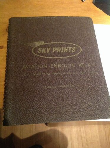 1965 sky prints aviation enroute navigation atlas  26 maps wac charts