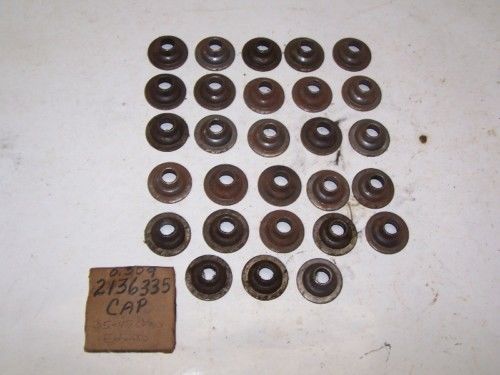 35-47 chevy 6 cylinder exhaust valve spring caps for 6 springs - nos