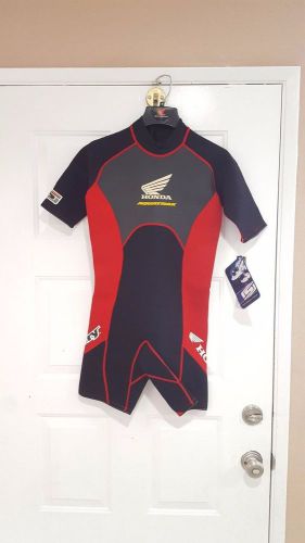 Slippery wet suits springsuit reform black red small wom