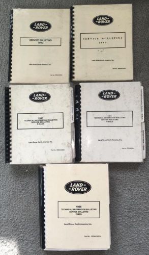 Land rover 1992 1993 1994 1995 1996 technical information service bulletin books
