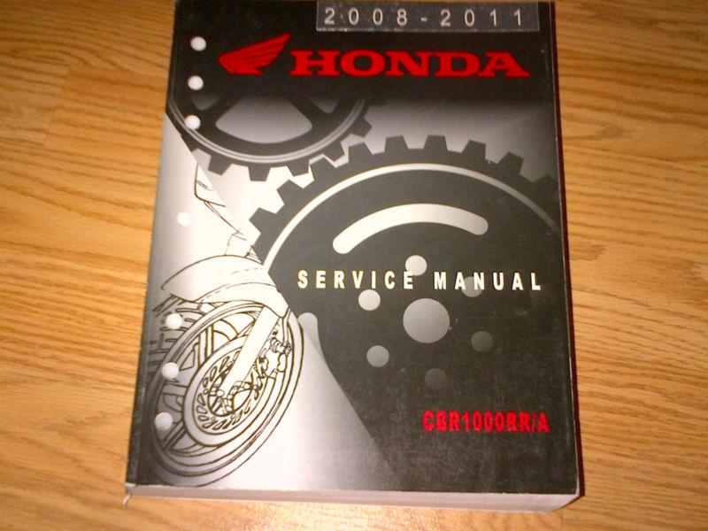 2008-2011 honda cbr1000rr &1000rr abs factory service manual slightly used