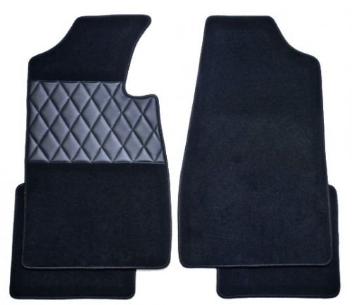 Prem. vel. mat set black + s.leather for lancia fulvia coupe + zagato