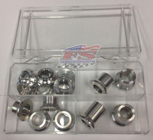 Sprint car 1/2&#034; radius rod spacer kit / assortment- aluminum