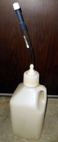 5 gal. scribner plastic utility jug with filler hose