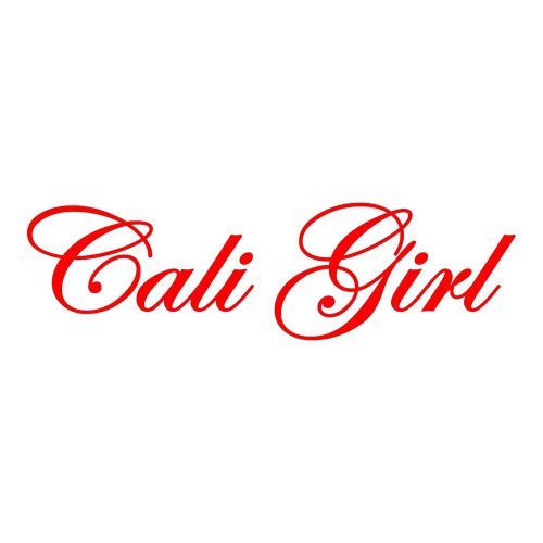 Ca-05 cali girl -  california car window vinyl decal sticker 15 colors available
