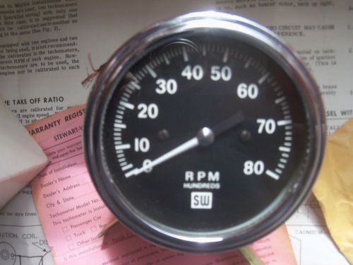 Stewart warner tachometer nos boxed