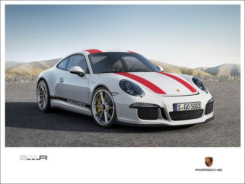 2016 porsche 911 r 991 r poster print (80cm x 60cm) new