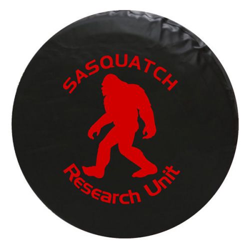 Bigfoot sasquatch vinyl spare tire cover 29 inch red