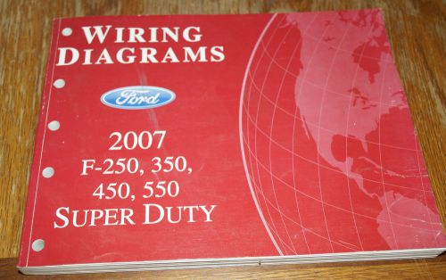 2007 ford f-250 350 450 550 super duty truck wiring service manual oem  37519