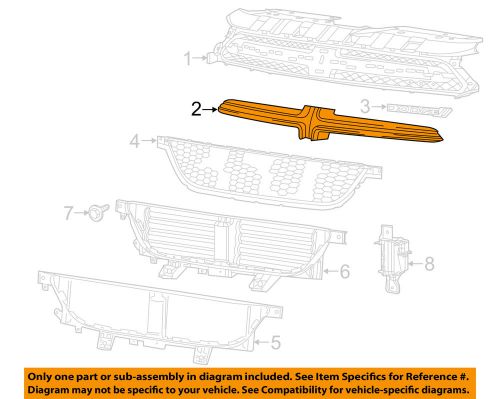 Dodge chrysler oem 13-16 dart-bumper trim-molding 1uh85tzzac