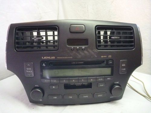 02-06 lexus es300 es330 premium radio 6 cd cassette p6816 86120-33510 cf6816