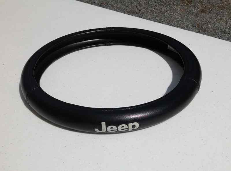 Jeep brand steering wheel cover.